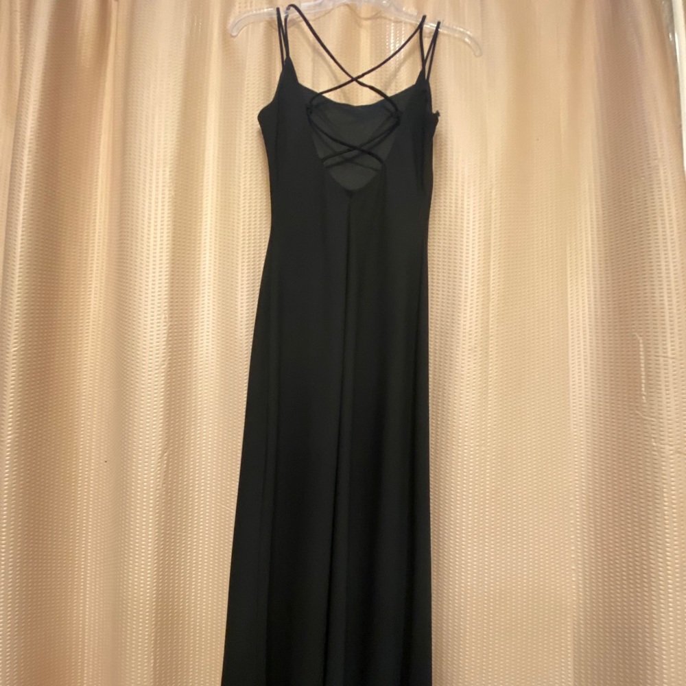 Black floor length dress